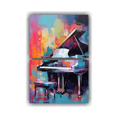 GENERICO - Pintura Abstracta En Bastidor Moderno Juego De 2 30x40 Cm