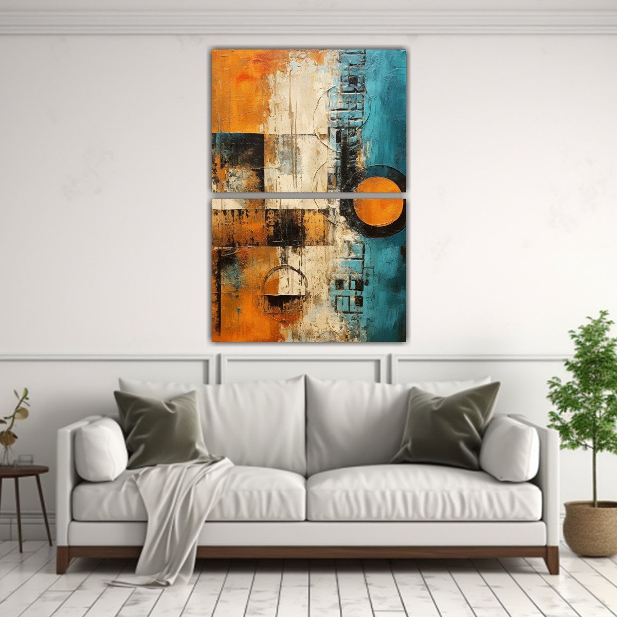 GENERICO - Cuadros Creativa Equilibrio Abstractos Textura 30x40 Cm