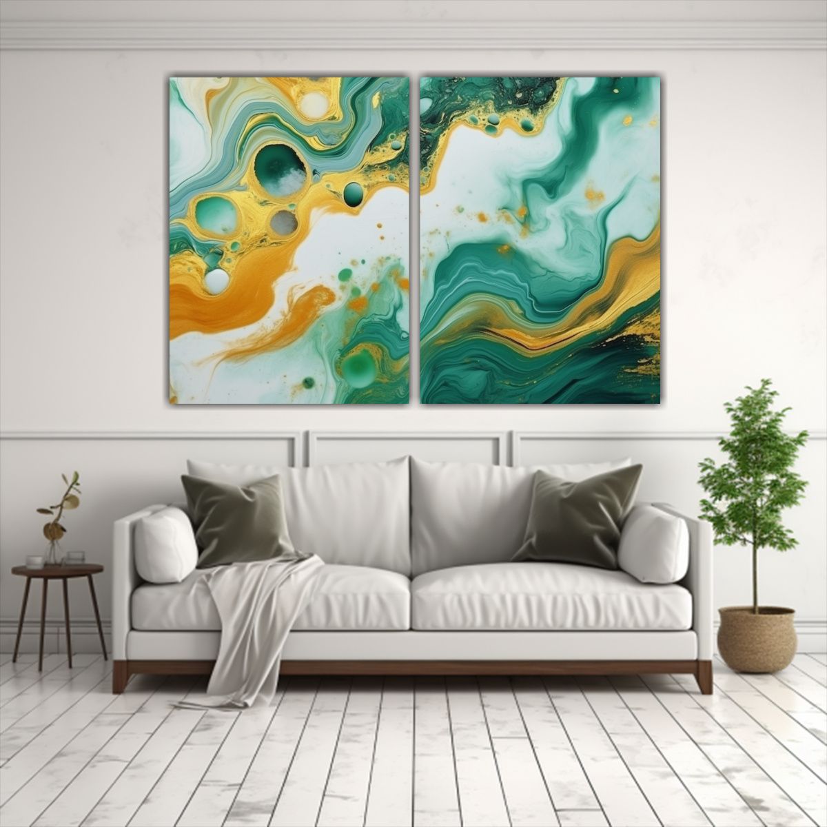 GENERICO - Lienzos Abstractos De Lujo Con Sensibilidad 80x50 Cm