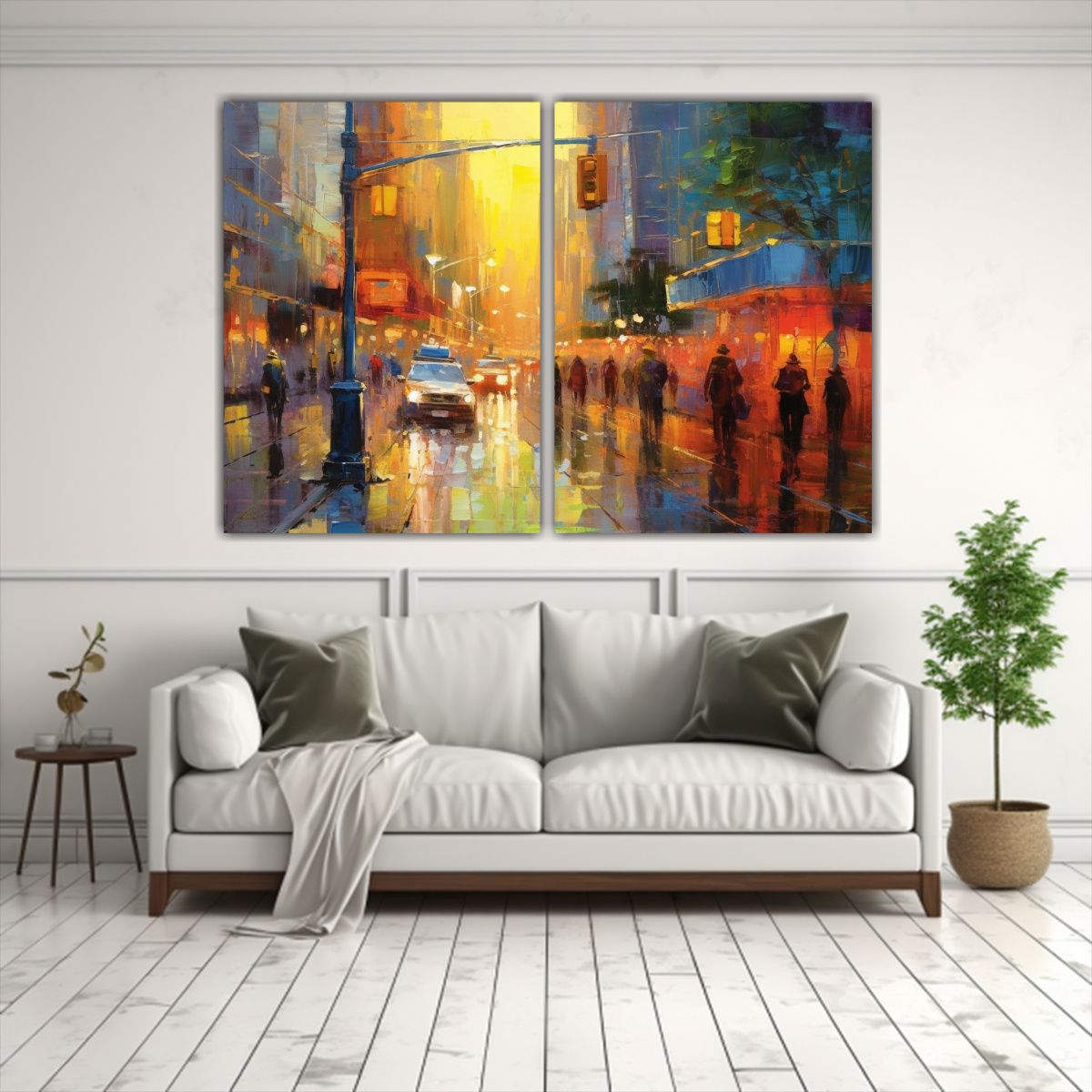 GENERICO - Cuadro Juvenil Estilo Postimpresionista Vibrante 80x60 Cm