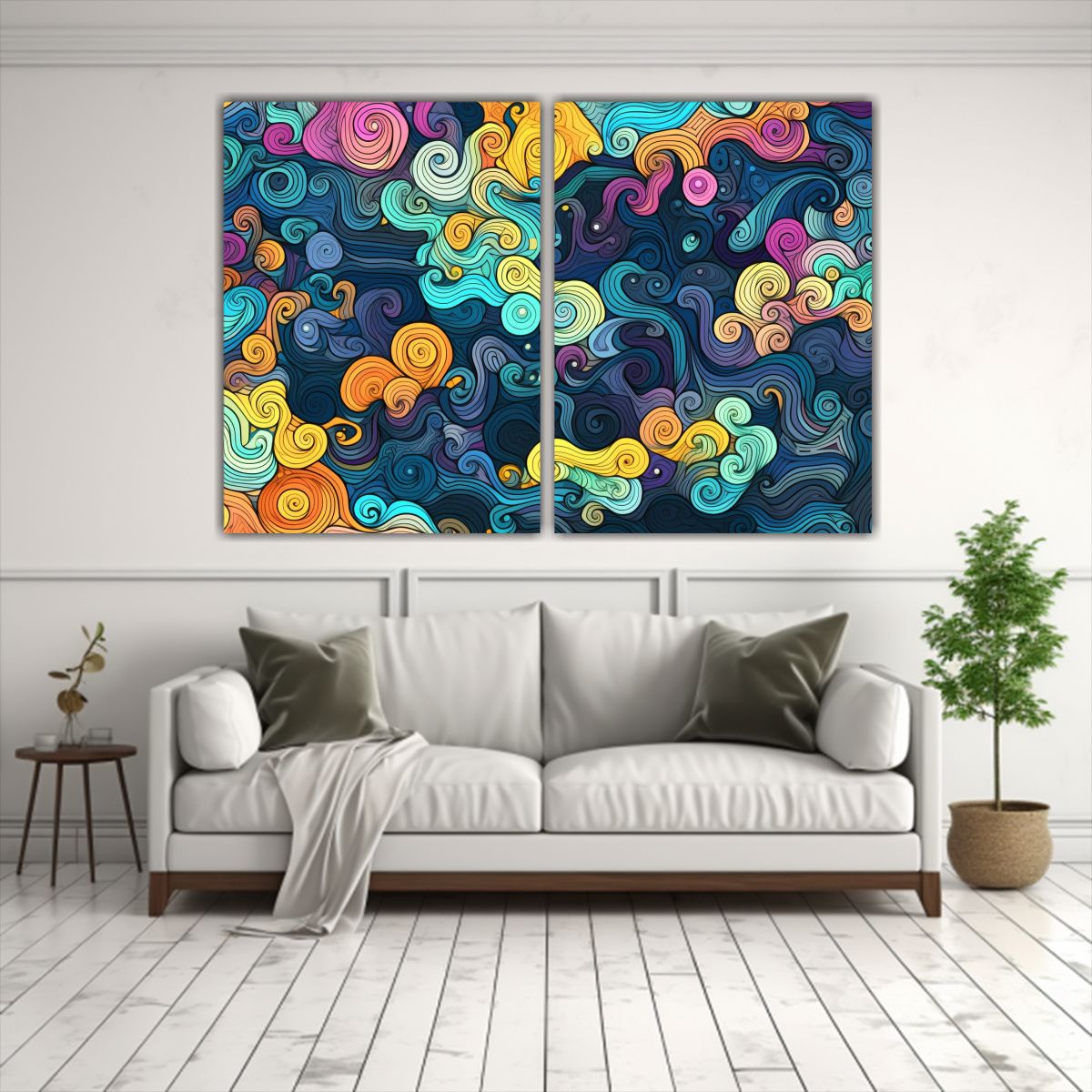 GENERICO - Cuadros Decorativos Con Combinación Espectacular 80x60 Cm
