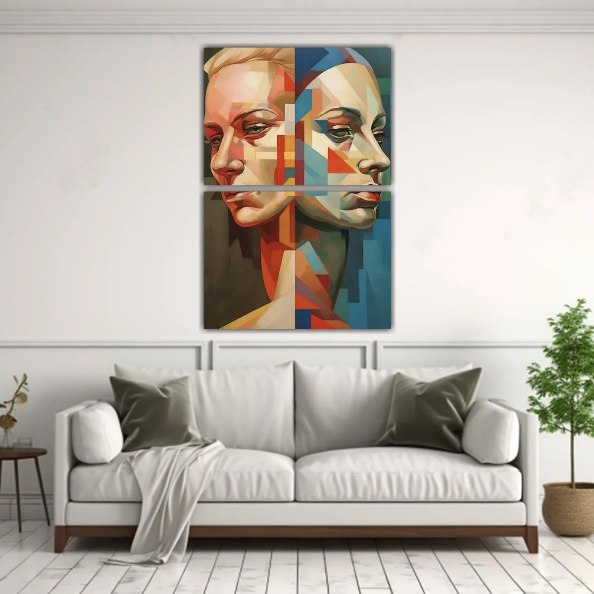 GENERICO - Pinturas Decorativas De Lienzo Temática Caras 30x40 Cm