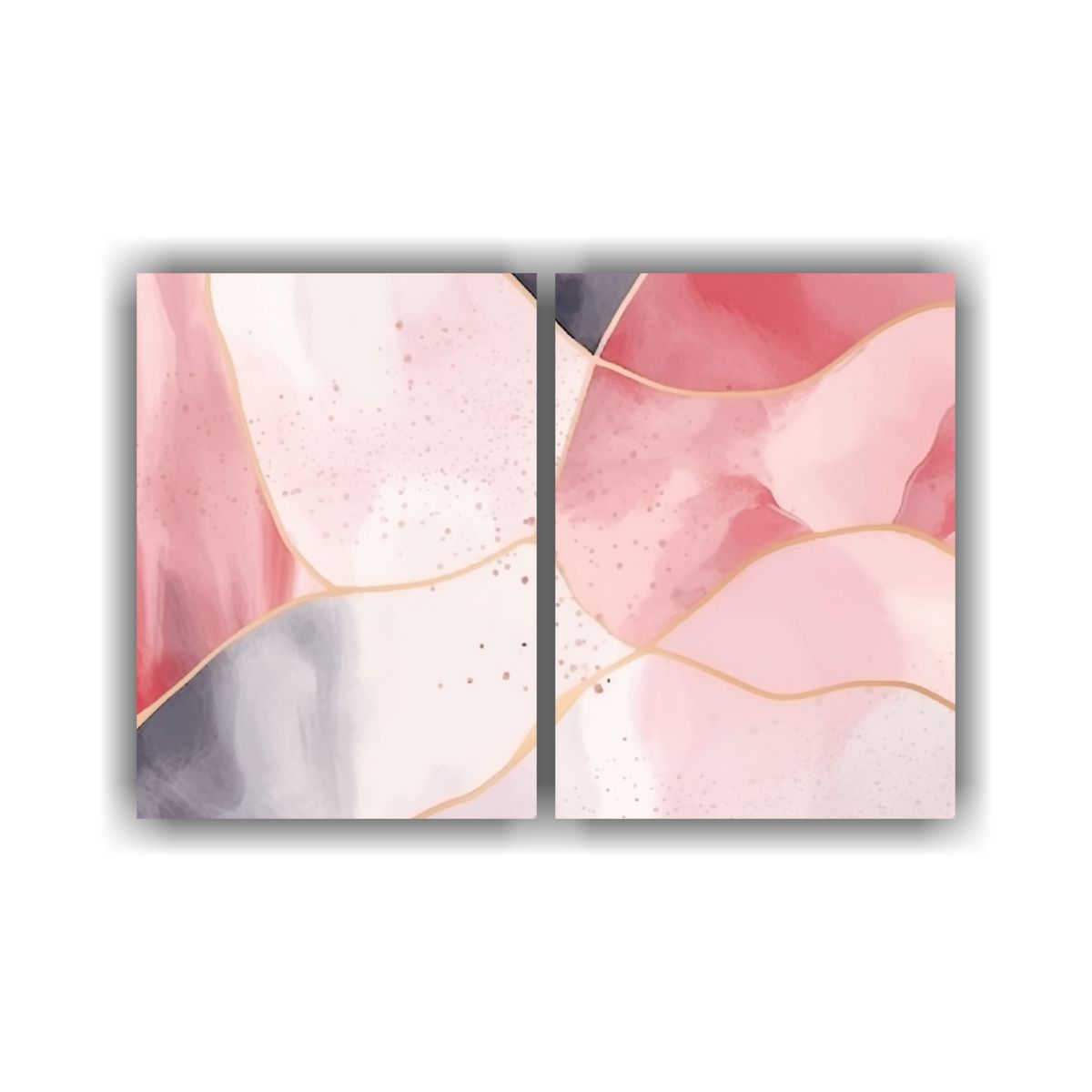 GENERICO - Pinturas Decorativas En Acuarela Y Grafito En 80x60 Cm