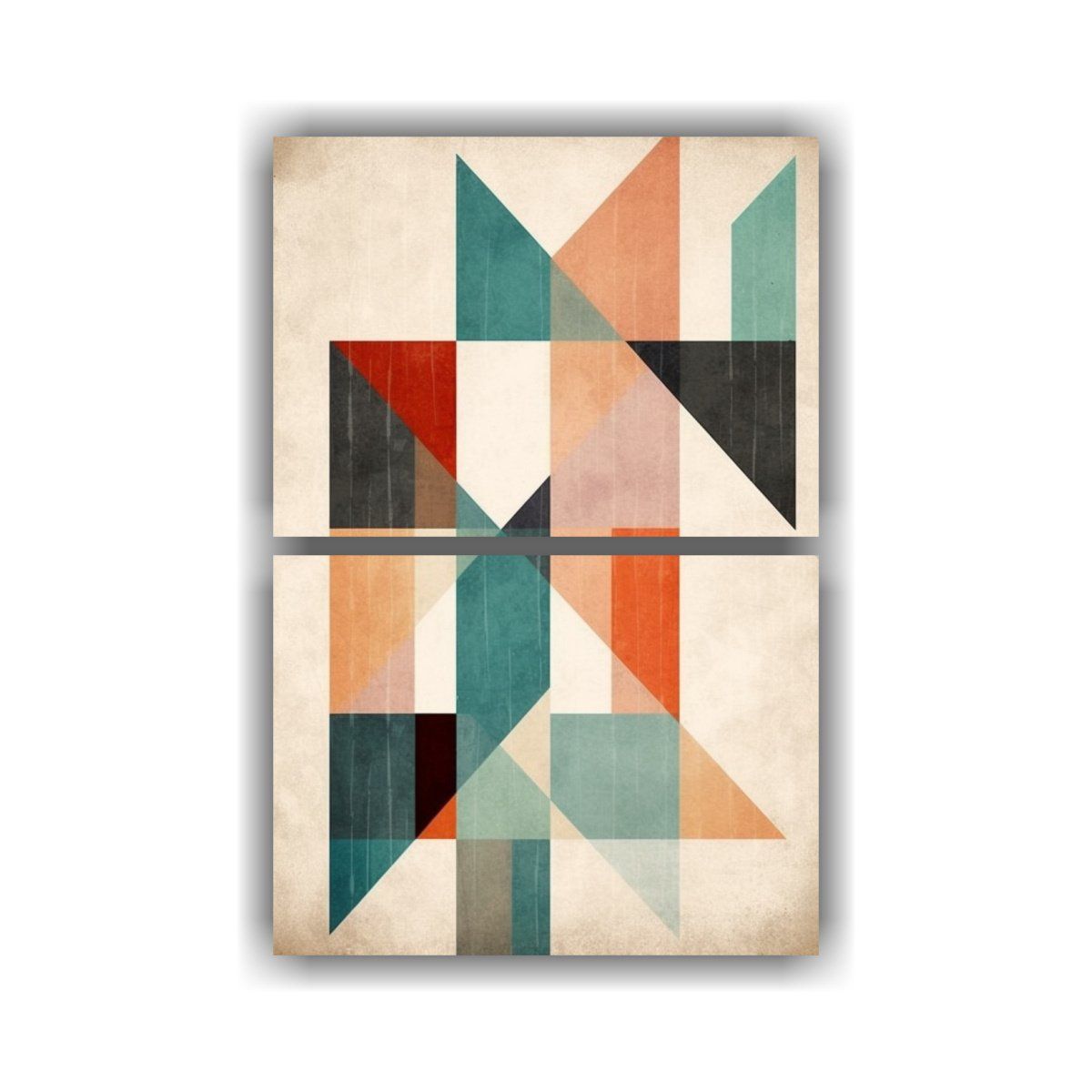 GENERICO - Pinturas De Decoración Abstracta Geométrica En 30x40 Cm