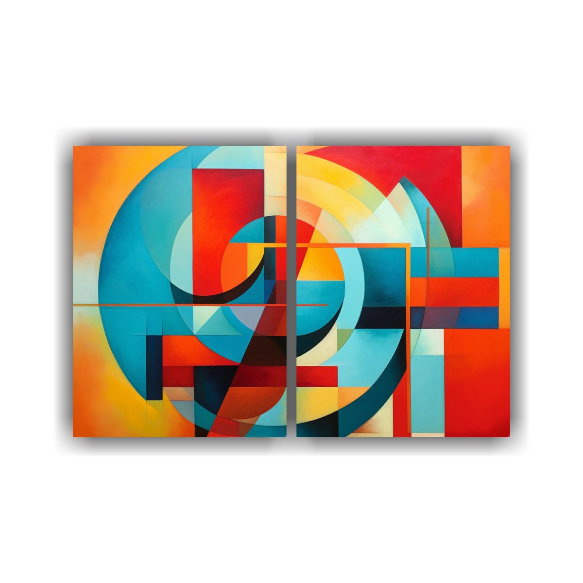 GENERICO - Cuadros Decorativos De Pared Abstractos En 80x50 Cm