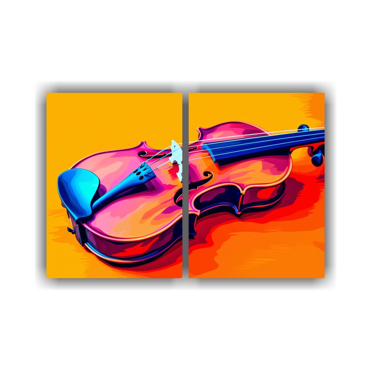 GENERICO - Cuadros Decorativos Violín Stepanyan Arte Pop 80x50 Cm