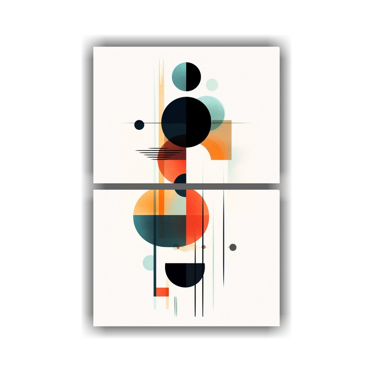 GENERICO - Pinturas Geométricas Abstractas En Lienzo Para 30x40 Cm