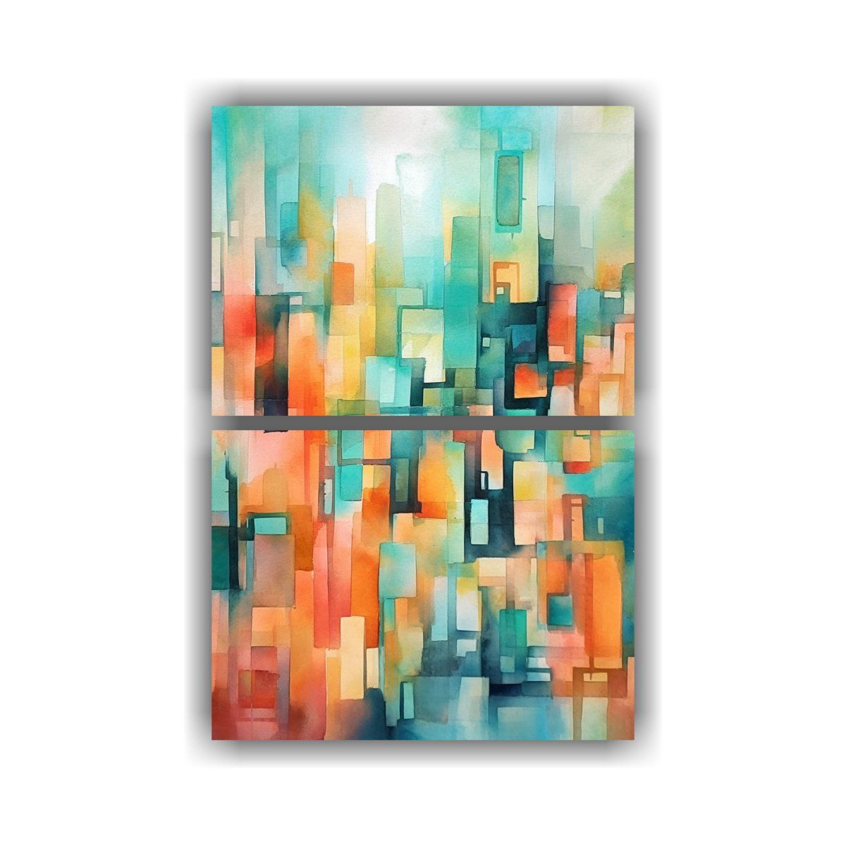 GENERICO - Pinturas Abstractas Con Acuarelas En Varios 30x40 Cm