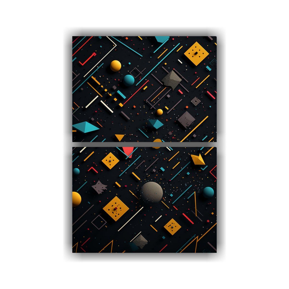 GENERICO - Pinturas Decorativas Con Estilo Geométrico De La 30x40 Cm