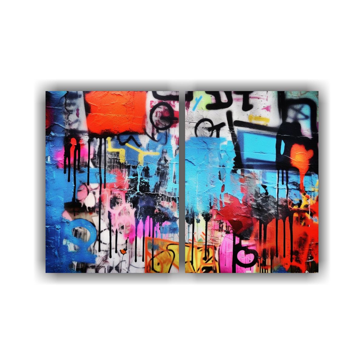 GENERICO - Arte Urbano Graffitero En Telas Estilo Galería 80x60 Cm