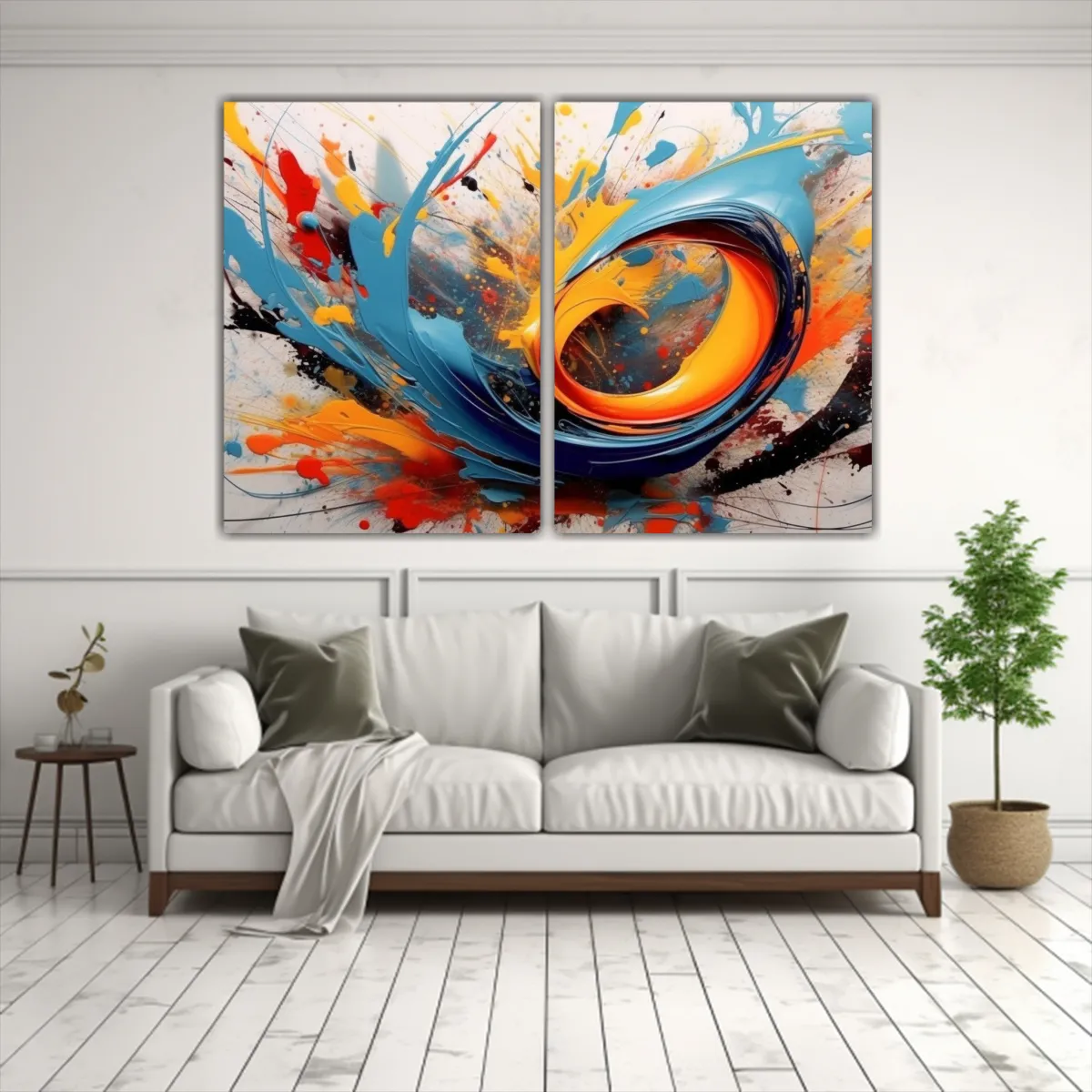 GENERICO - Pinturas Abstractas Modernas Por SchmidtTimon 80x50 Cm