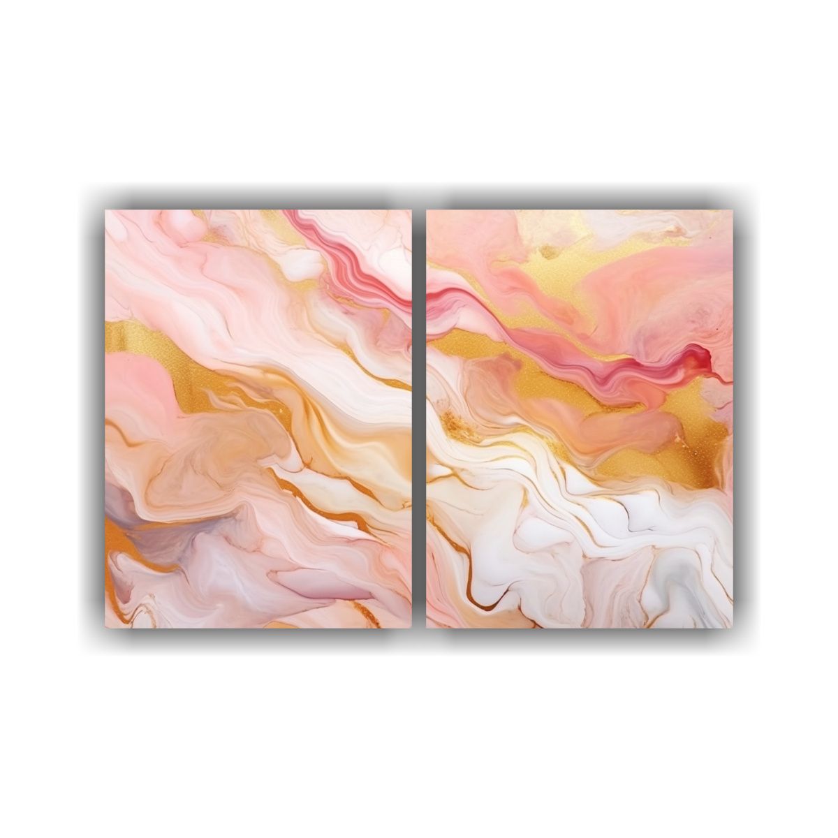 GENERICO - Pintura De Arte Fluido Abstracto De Lujo Natural 80x60 Cm