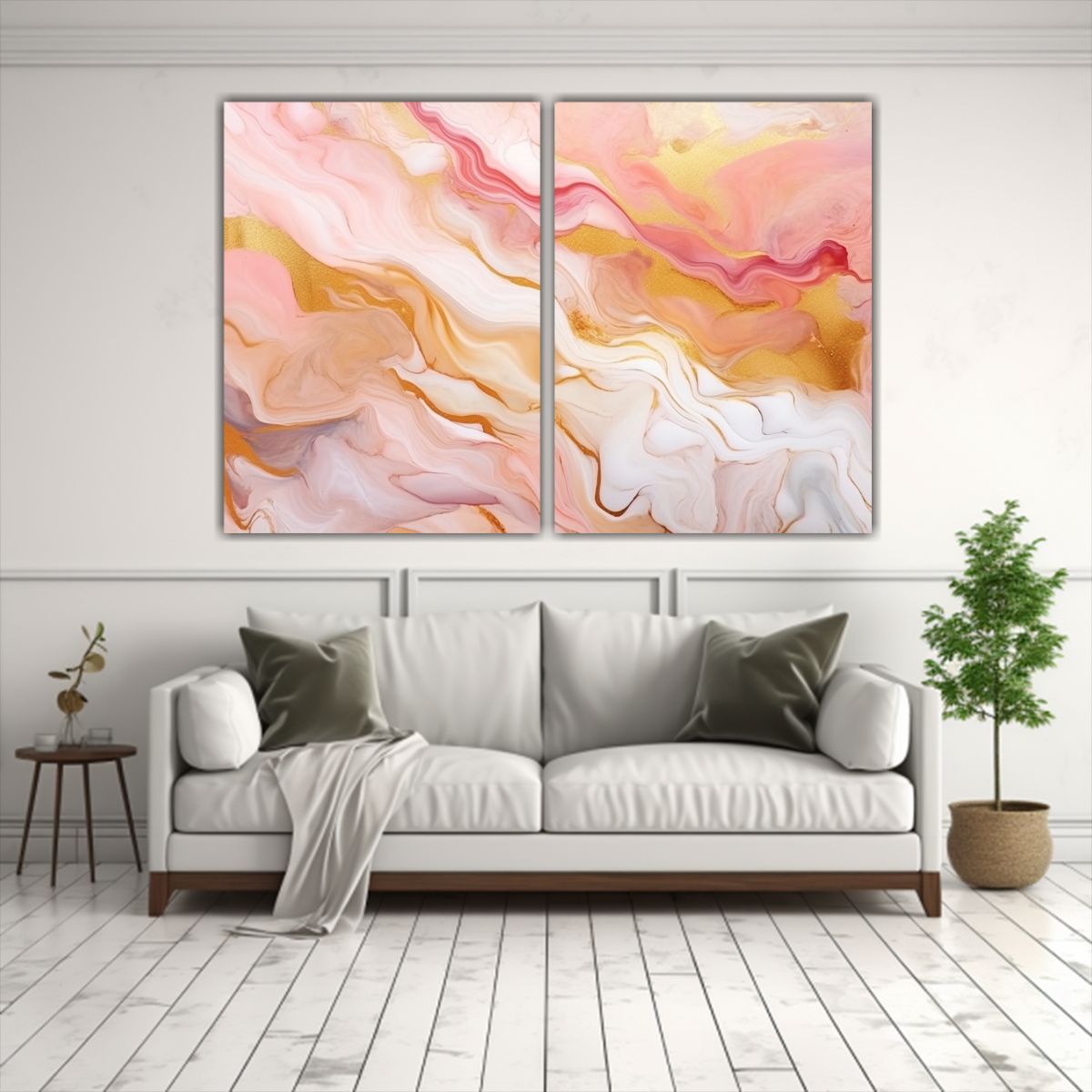 GENERICO - Pintura De Arte Fluido Abstracto De Lujo Natural 80x60 Cm