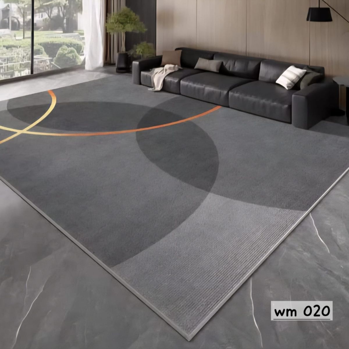 GENERICO - ALFOMBRA PARA LIVING ANTIDESLIZANTE CON DISEÑOS TRIDIMENCIONALES