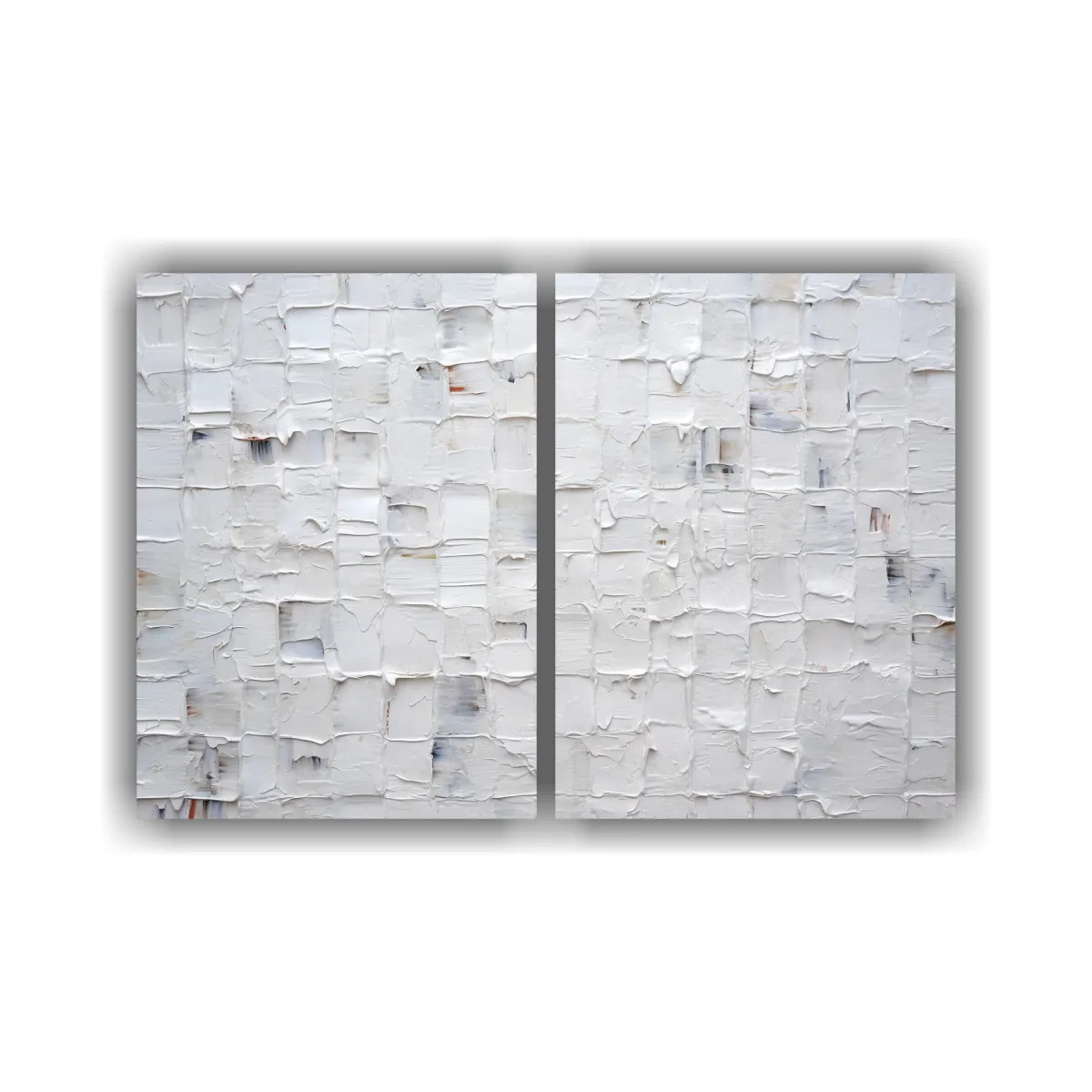GENERICO - Lienzos Tela Decoración Blanco Blanco Arte 40x30 Cm