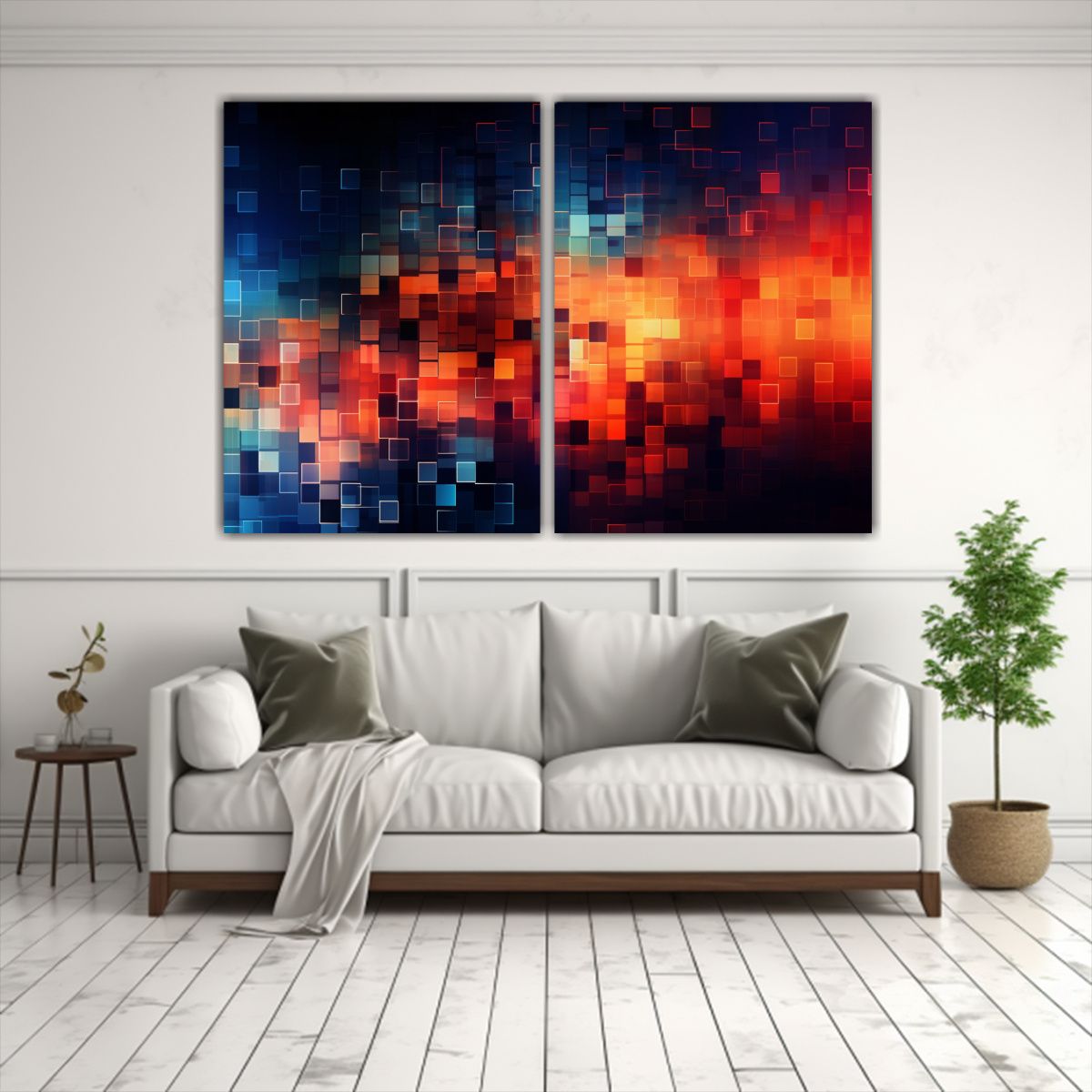 GENERICO - Cuadros Calidos Mágicos Tecnología Para Fondos 80x60 Cm