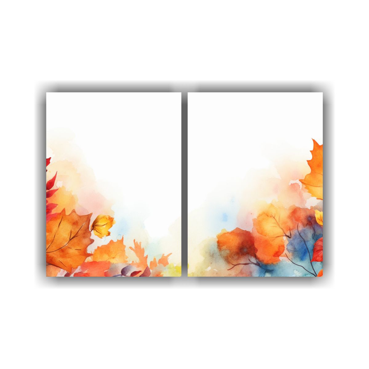 GENERICO - Fondo Acuarela De Acción De Gracias Con Colores 80x60 Cm