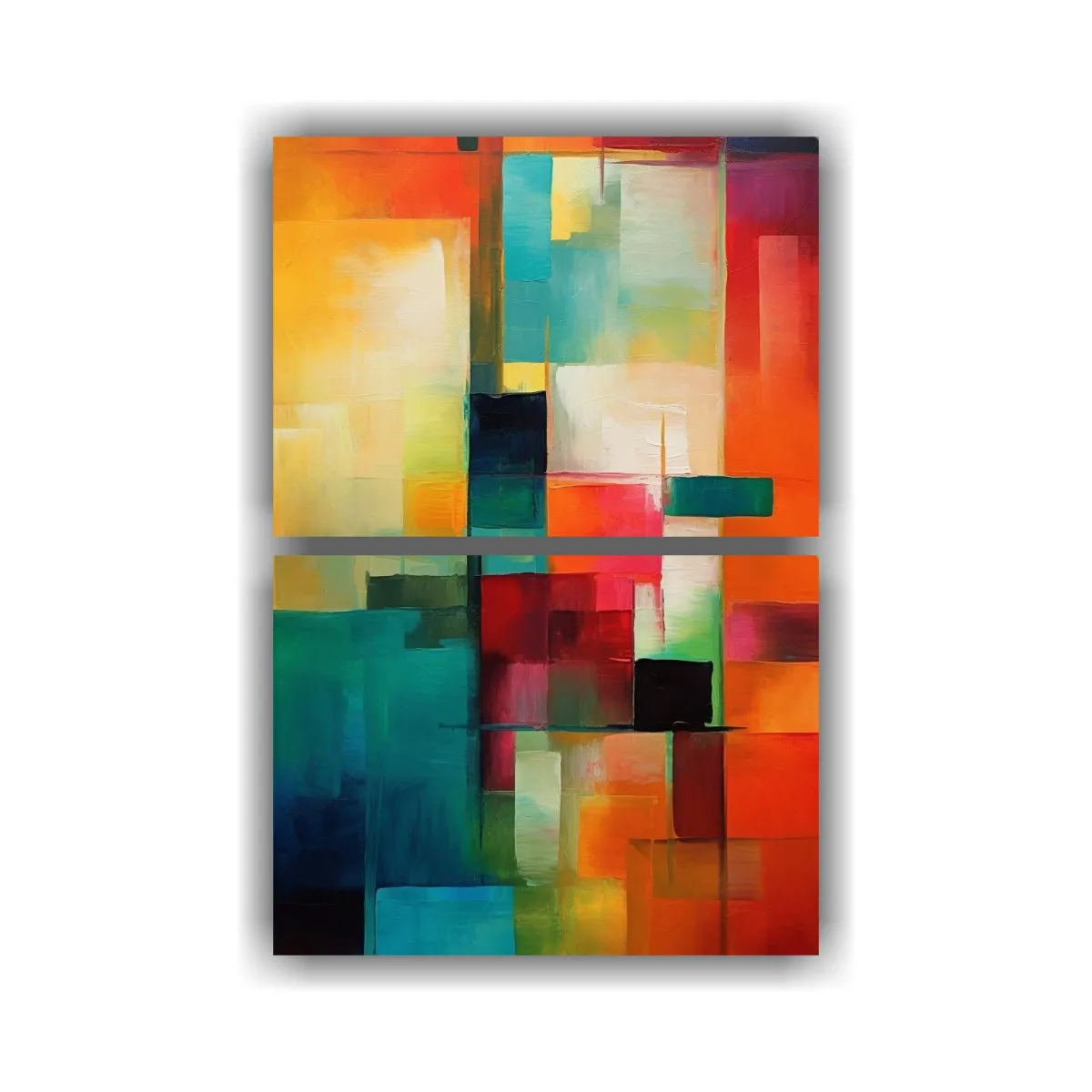 GENERICO - Pinturas Decorativas Abstractas Estrellados Color 30x40 Cm