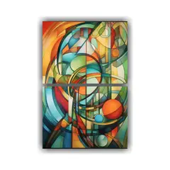 GENERICO - Pinturas Decorativas Lineales A Color En La Pared 30x40 Cm