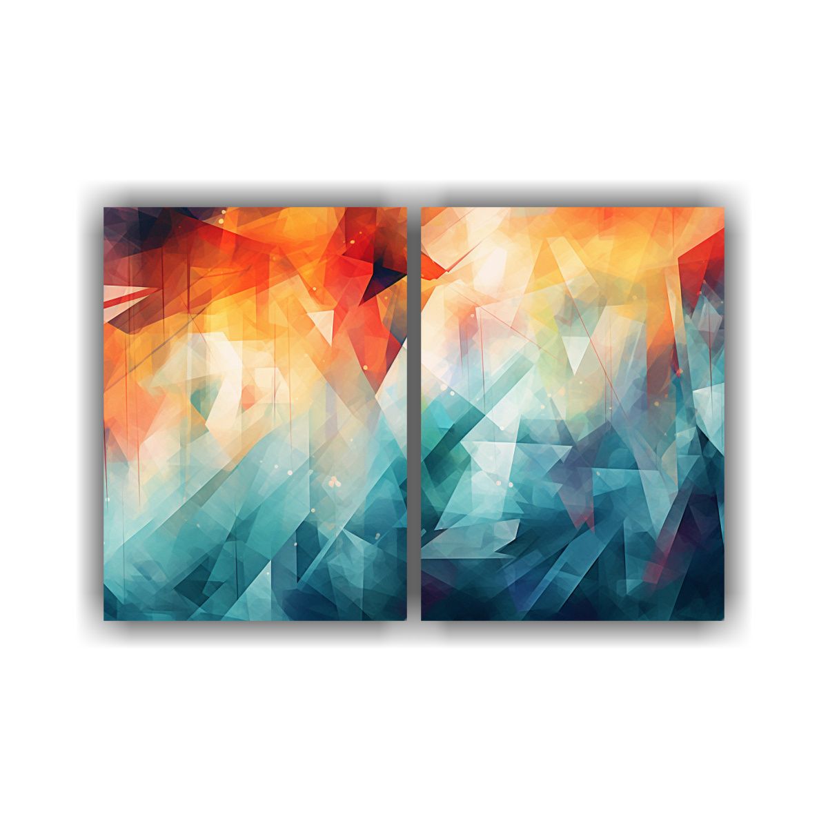 GENERICO - Cuadros De Decoración Floral Abstracta Para 80x50 Cm