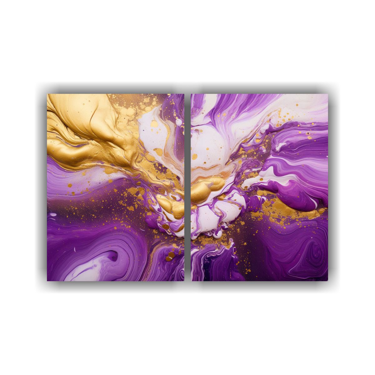 GENERICO - Pinturas Decorativas De Lujo En Morado Y Magenta 40x30 Cm