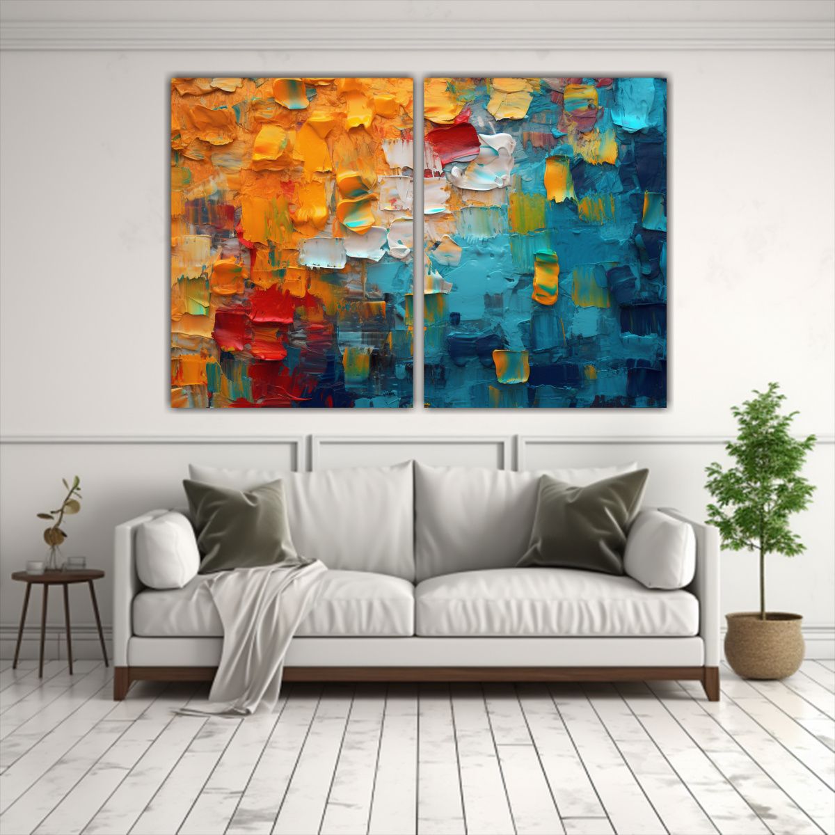 GENERICO - Pinturas Decorativas Con Equilibrio Visual 80x60 Cm