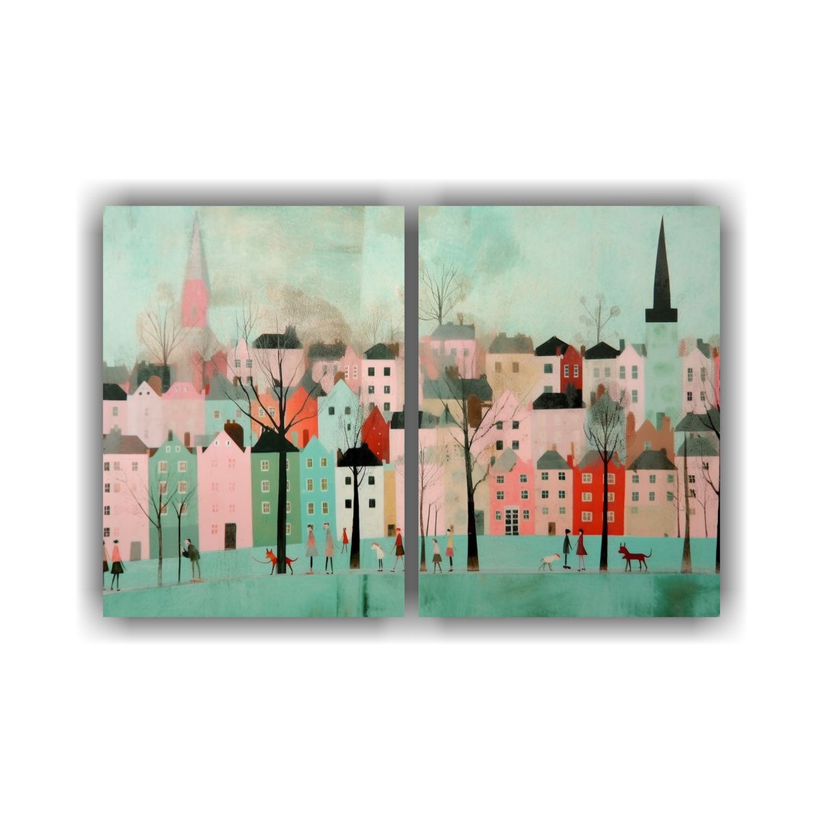 GENERICO - Díptico Inspirador Alegría Primavera 80x60 Cm