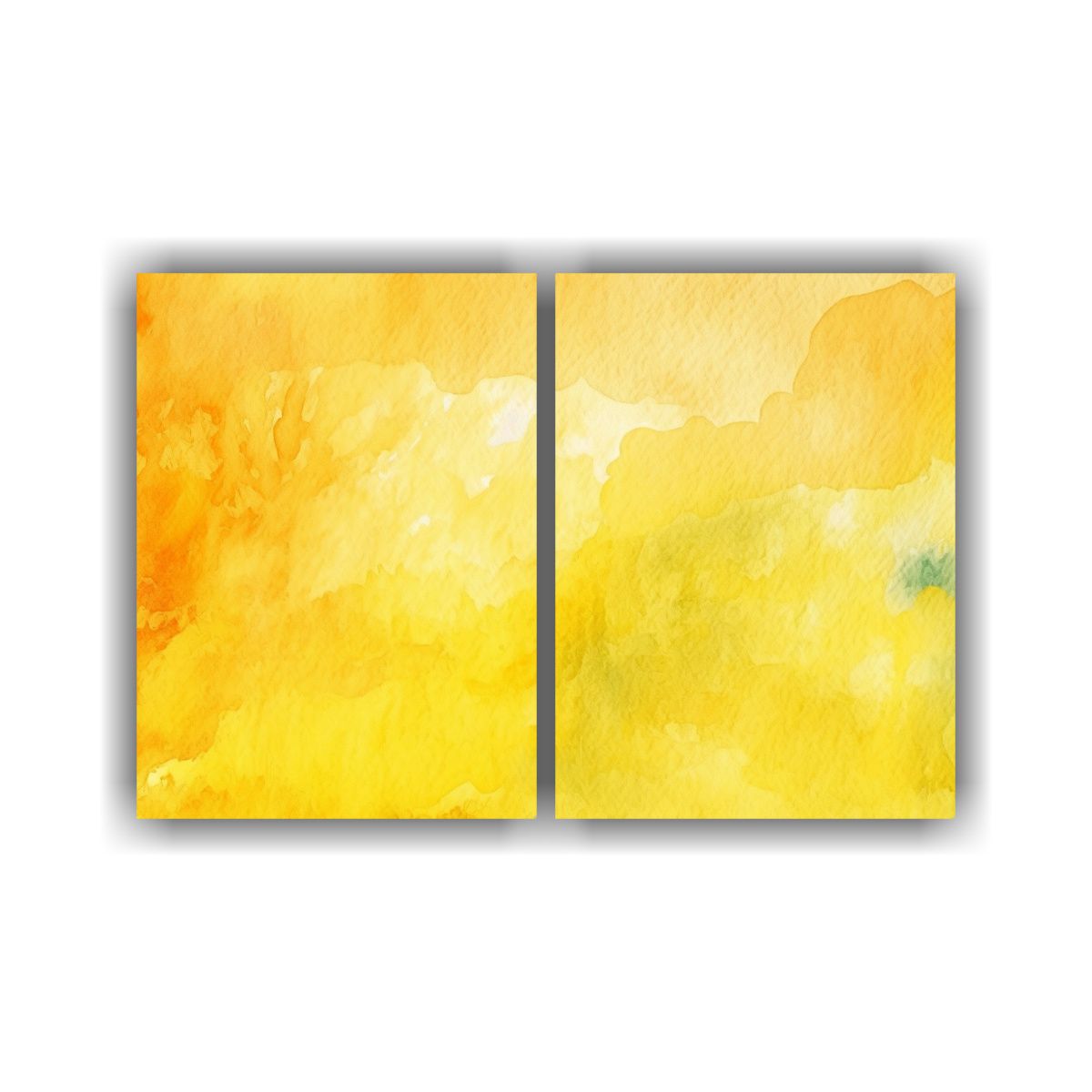 GENERICO - Pinturas De Decoración Amarillo En Acuarela 40x30 Cm