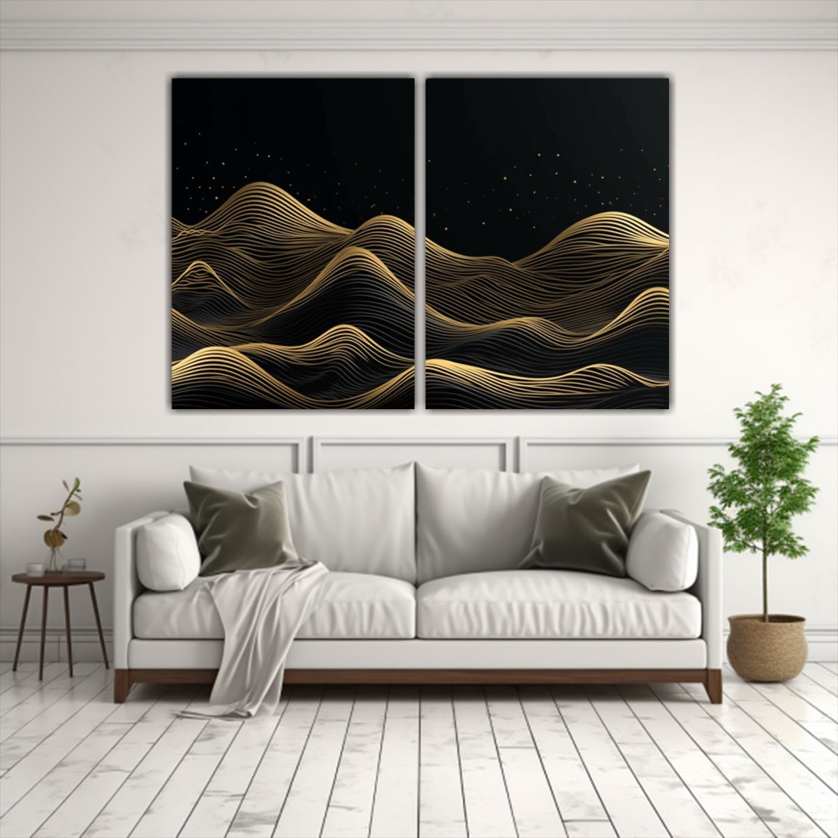 GENERICO - Diseño Montaña Elegante Con Líneas Refinadas 40x30 Cm