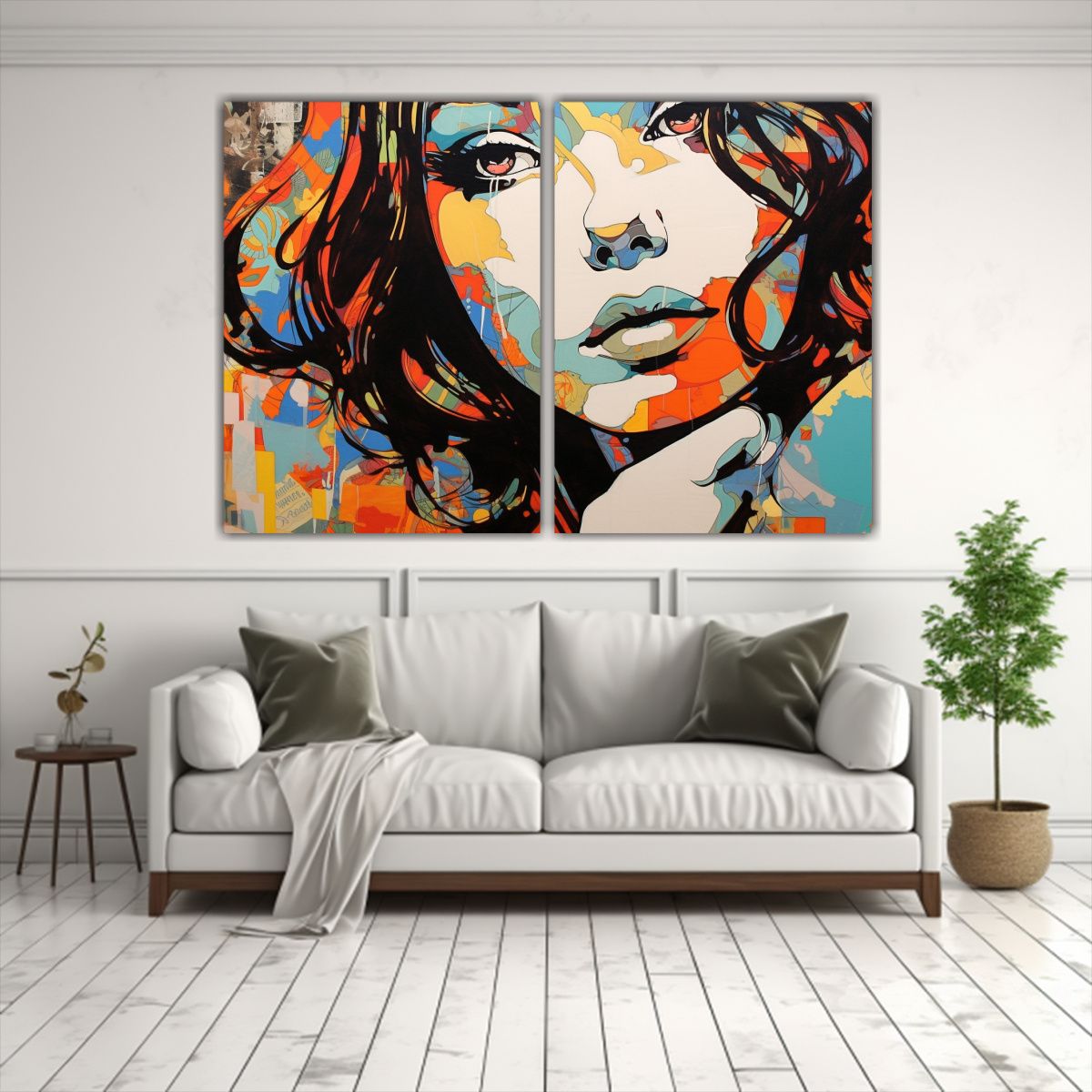 GENERICO - Pinturas Decorativas De Mujeres Hermosas En 80x50 Cm