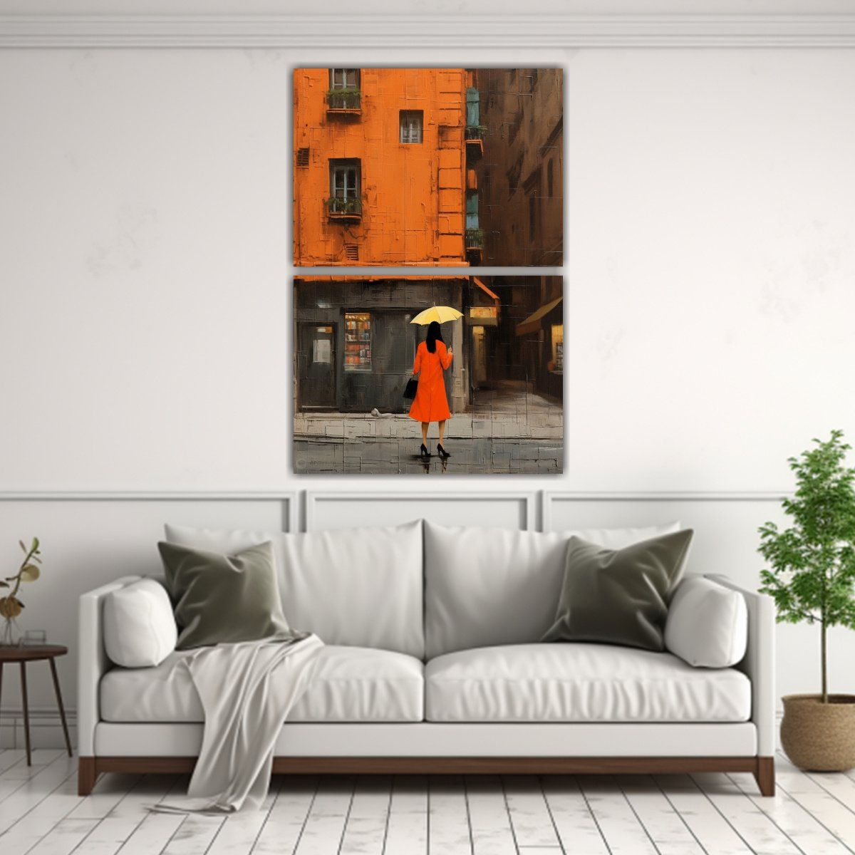 GENERICO - Dibujo Bastidor De Madera En La Calle Por Malika 30x40 Cm