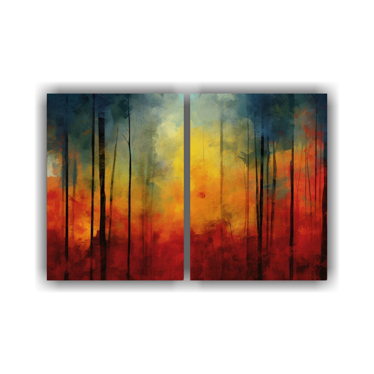 GENERICO - Pinturas Decorativas De Costa En Estilo Rothko 40x30 Cm