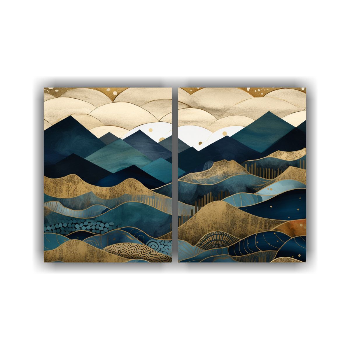 GENERICO - Pinturas Decorativas De Montañas En Paisaje 80x60 Cm