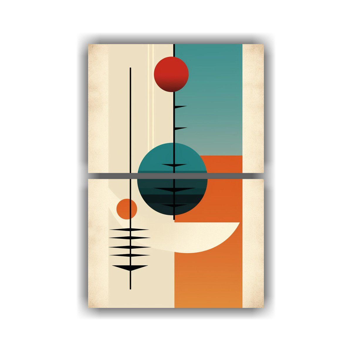 GENERICO - Artes Minimalistas En Lienzo Con Inspiración 30x40 Cm