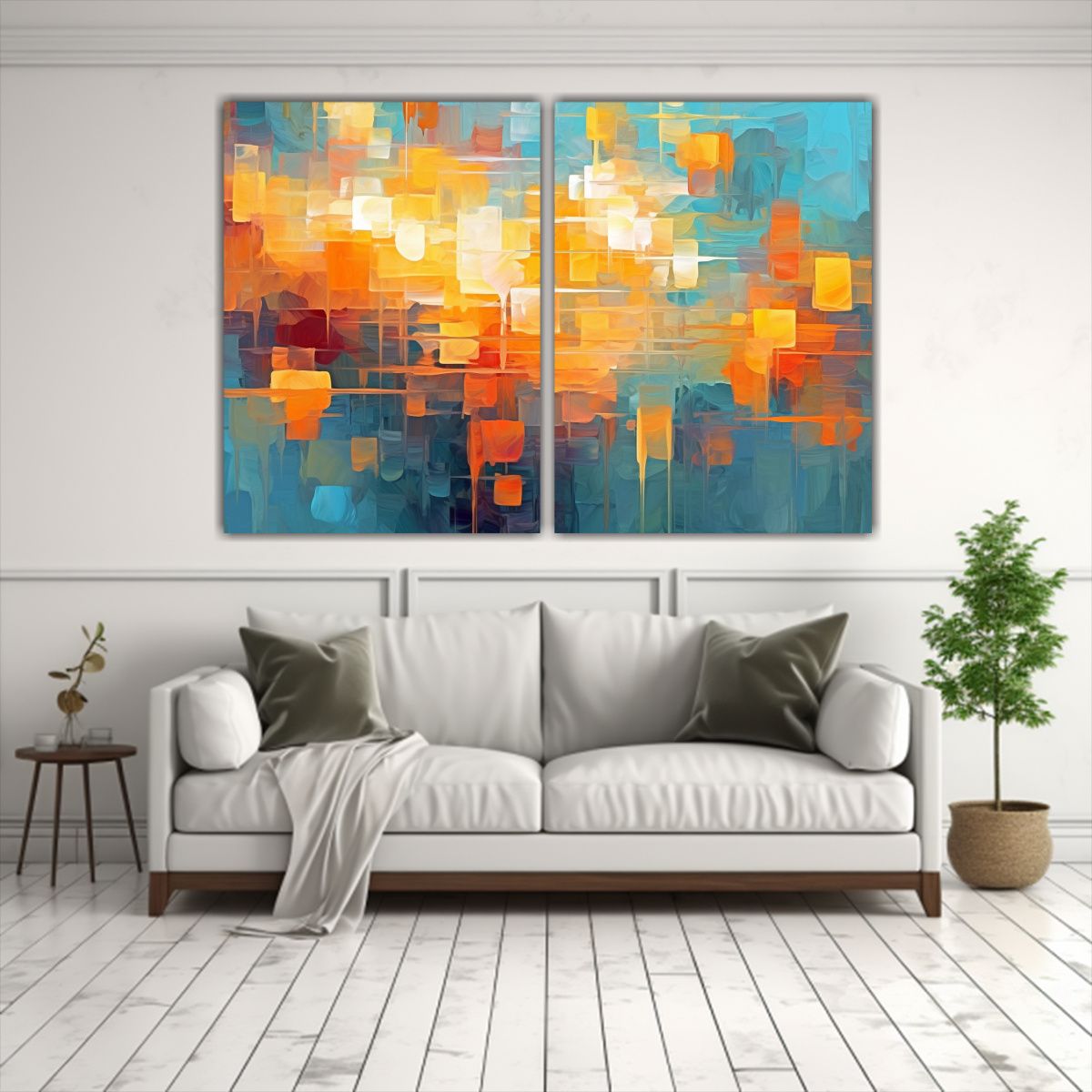 GENERICO - Fusión De Tecnología Y Arte Abstracto Dos 80x60 Cm