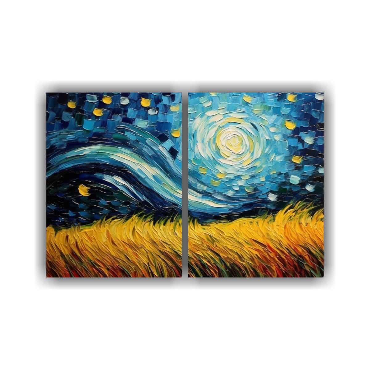 GENERICO - Cuadros Fotografía Campo Trigo Nocturno 40x30 Cm