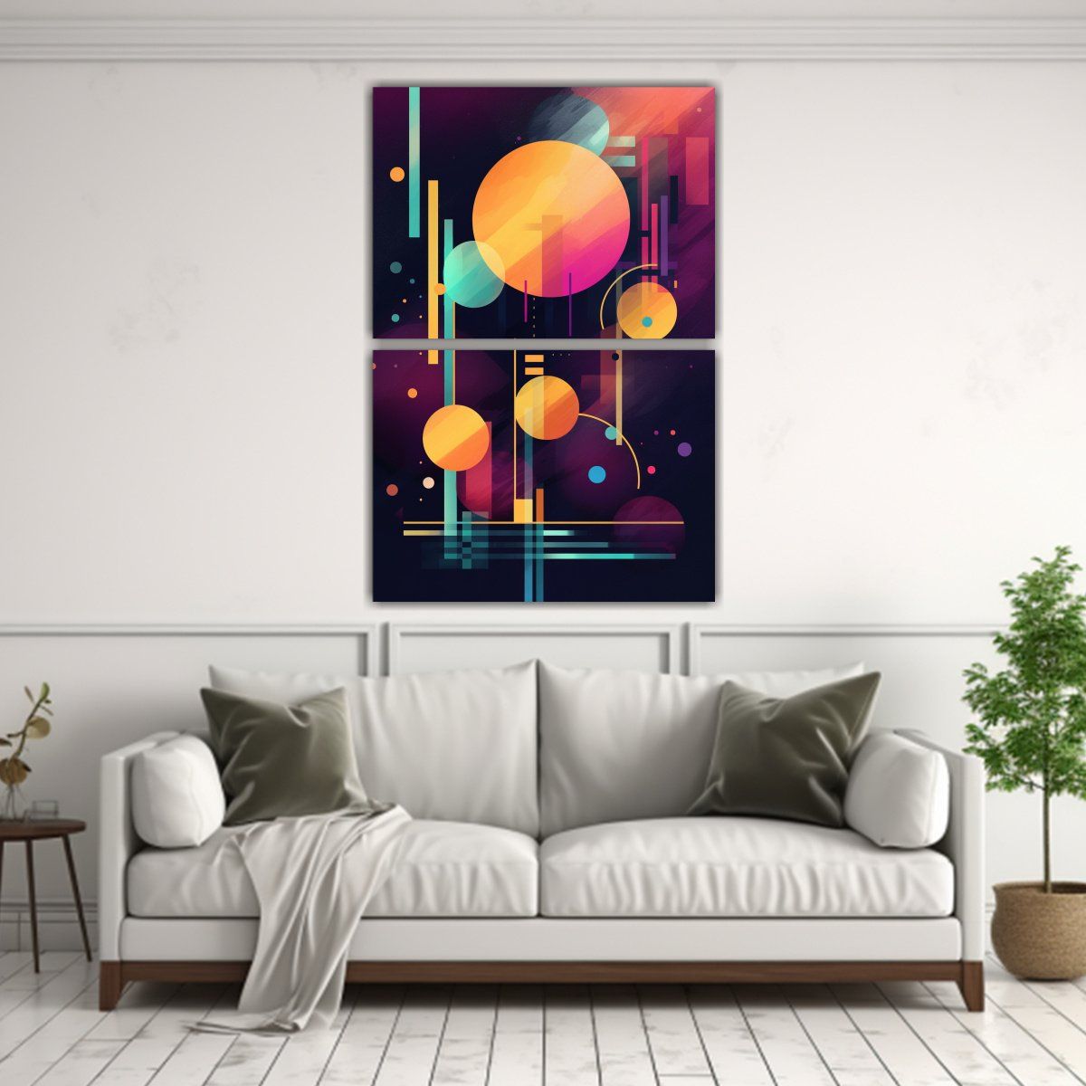GENERICO - Pinturas Decorativas Clásicas Con Símbolos 30x40 Cm