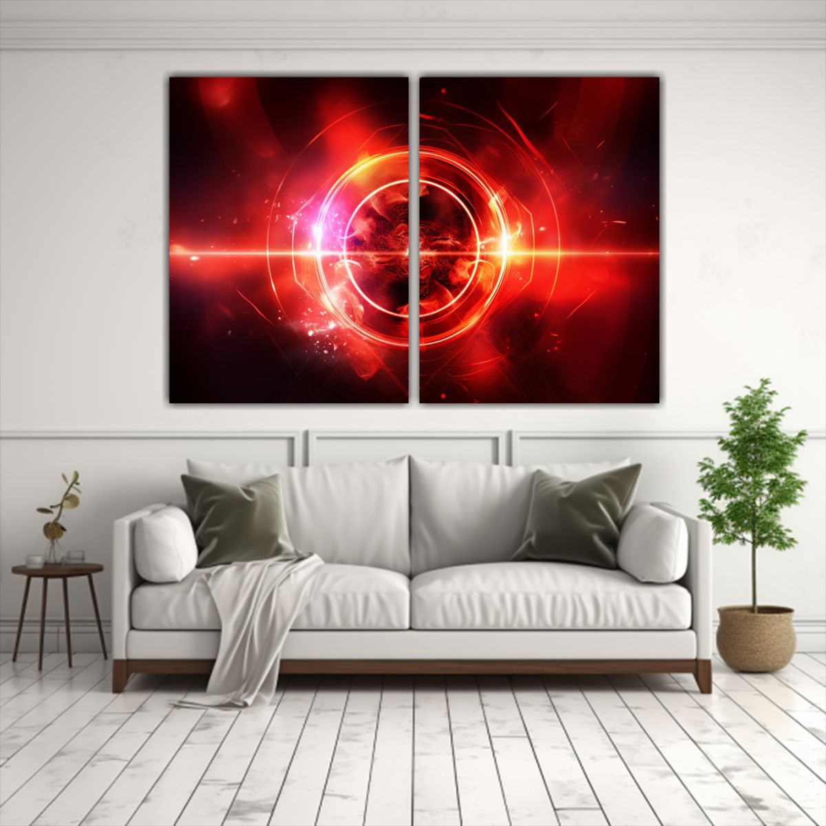 GENERICO - Imagen De Fondo Tecnológica Simétrica Para 40x30 Cm