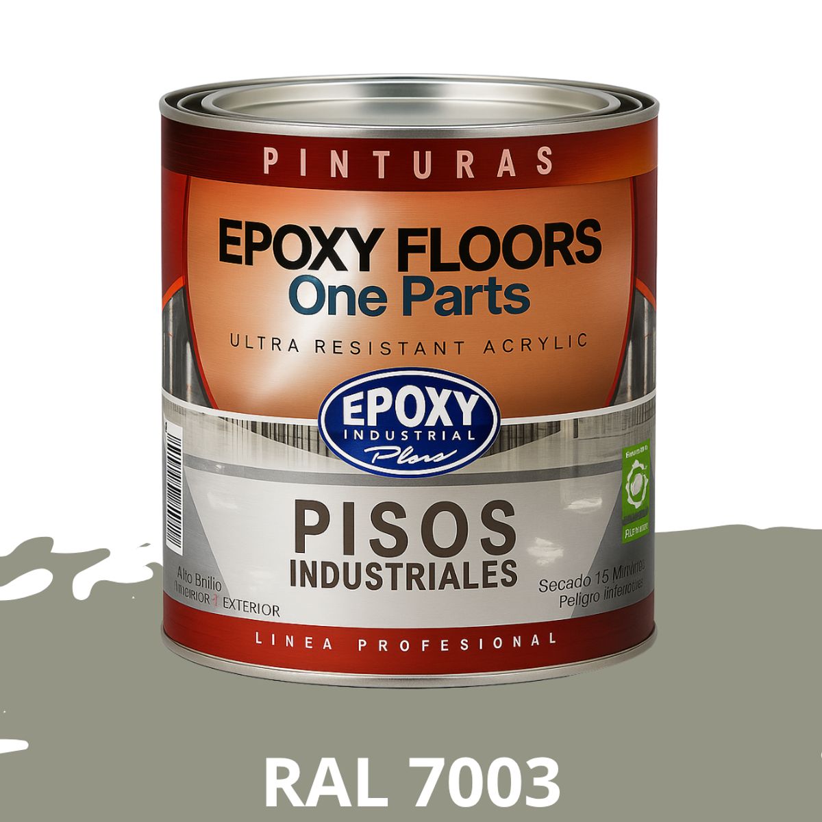 EPOXY - PINTURA ALTO TRANSITO - EPOXY FLOORS - 1L  RAL 7003