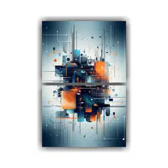 GENERICO - Cuadros De Tela Estilo Urbano Diseño Claro 30x40 Cm