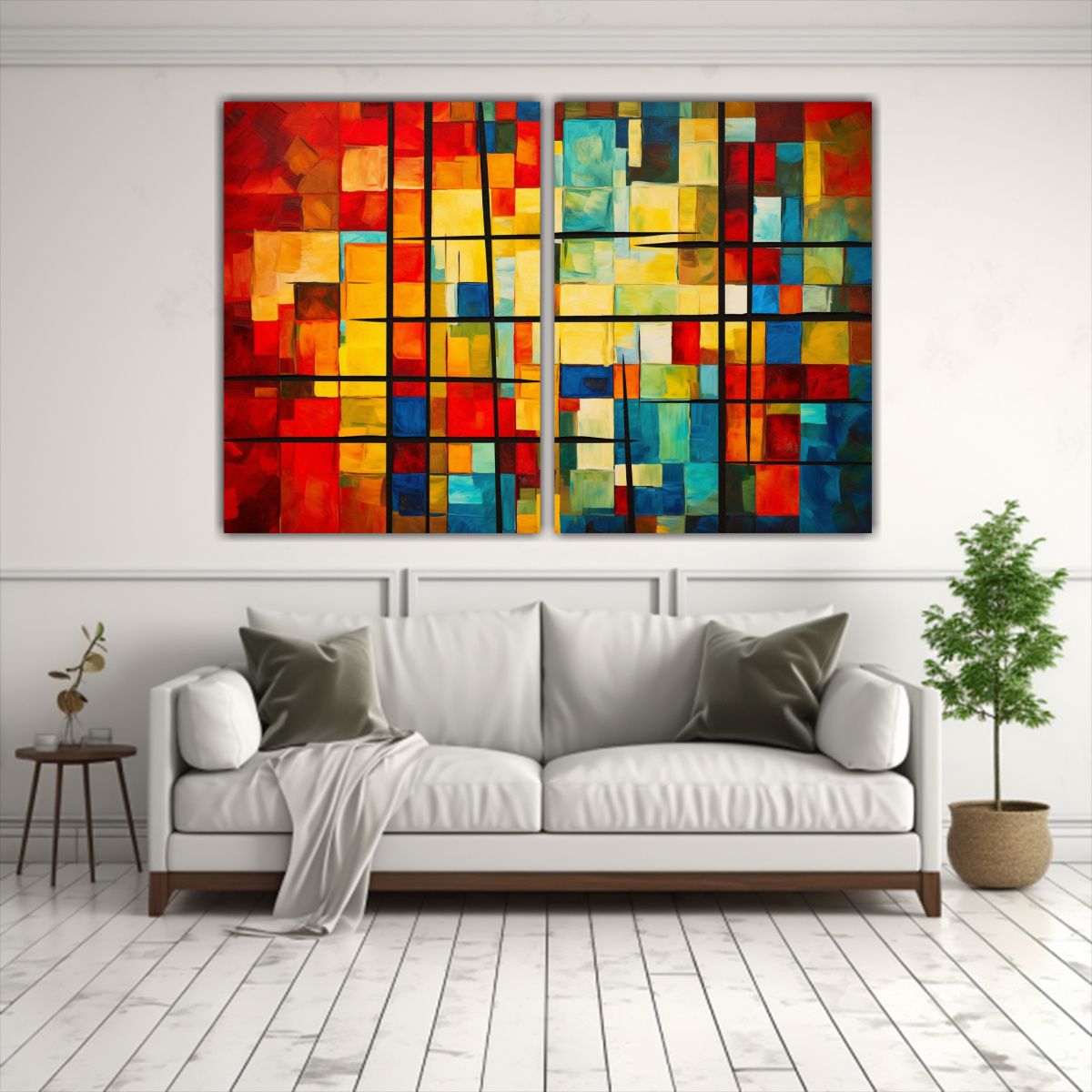 GENERICO - Cuadros Modernos Equilibrio Visual En Un Mundo 80x60 Cm