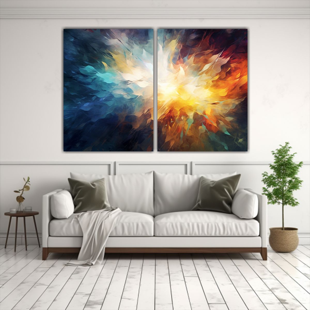 GENERICO - Pinturas Vintage En Bastidor Textura De Fondo 80x60 Cm