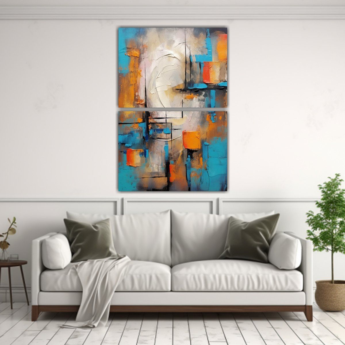 GENERICO - Arte Abstracto Expresivo Con Texturas Vibrantes Y 30x40 Cm