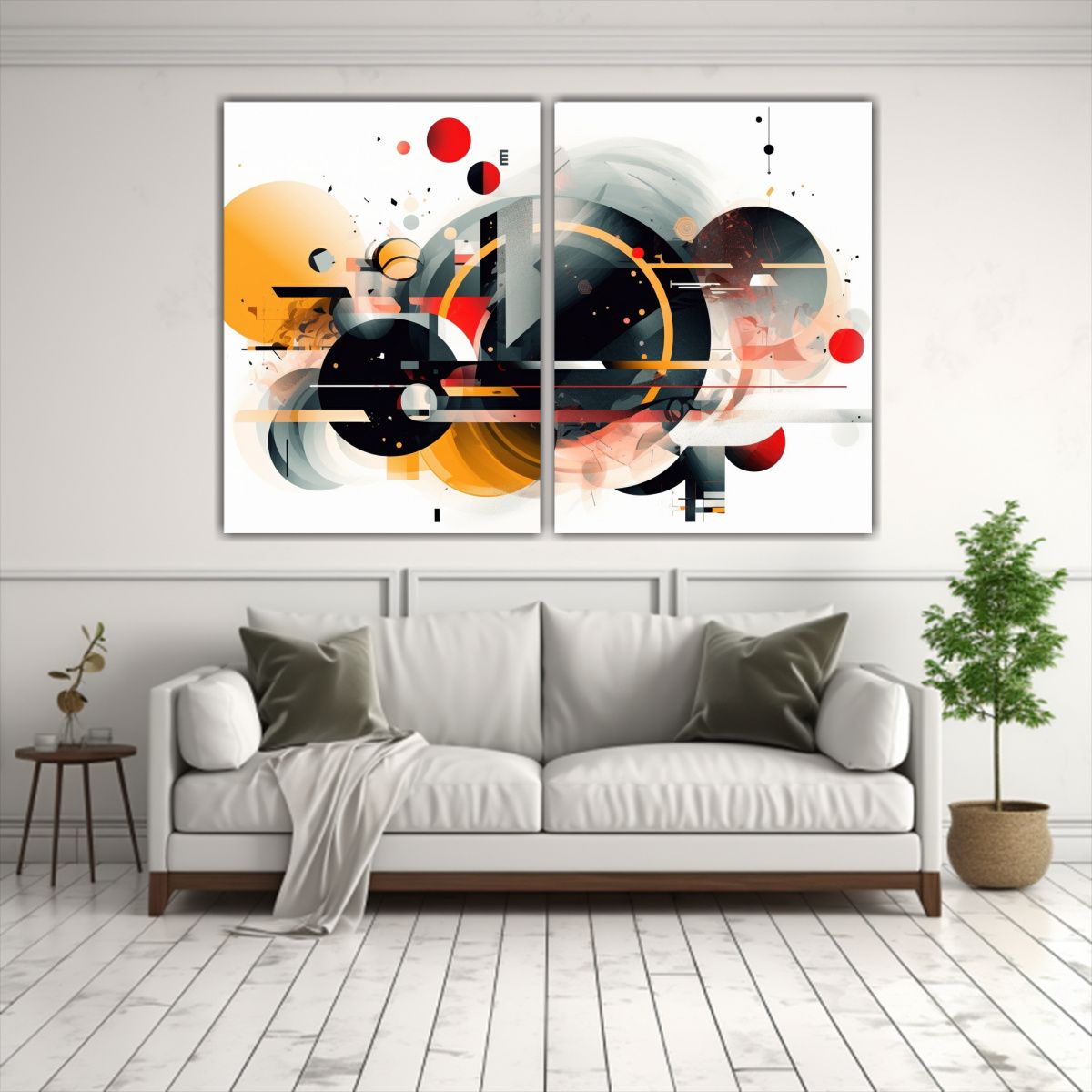 GENERICO - Lienzos Decorativos Para Sala Con Diseño Rho Kin 80x60 Cm