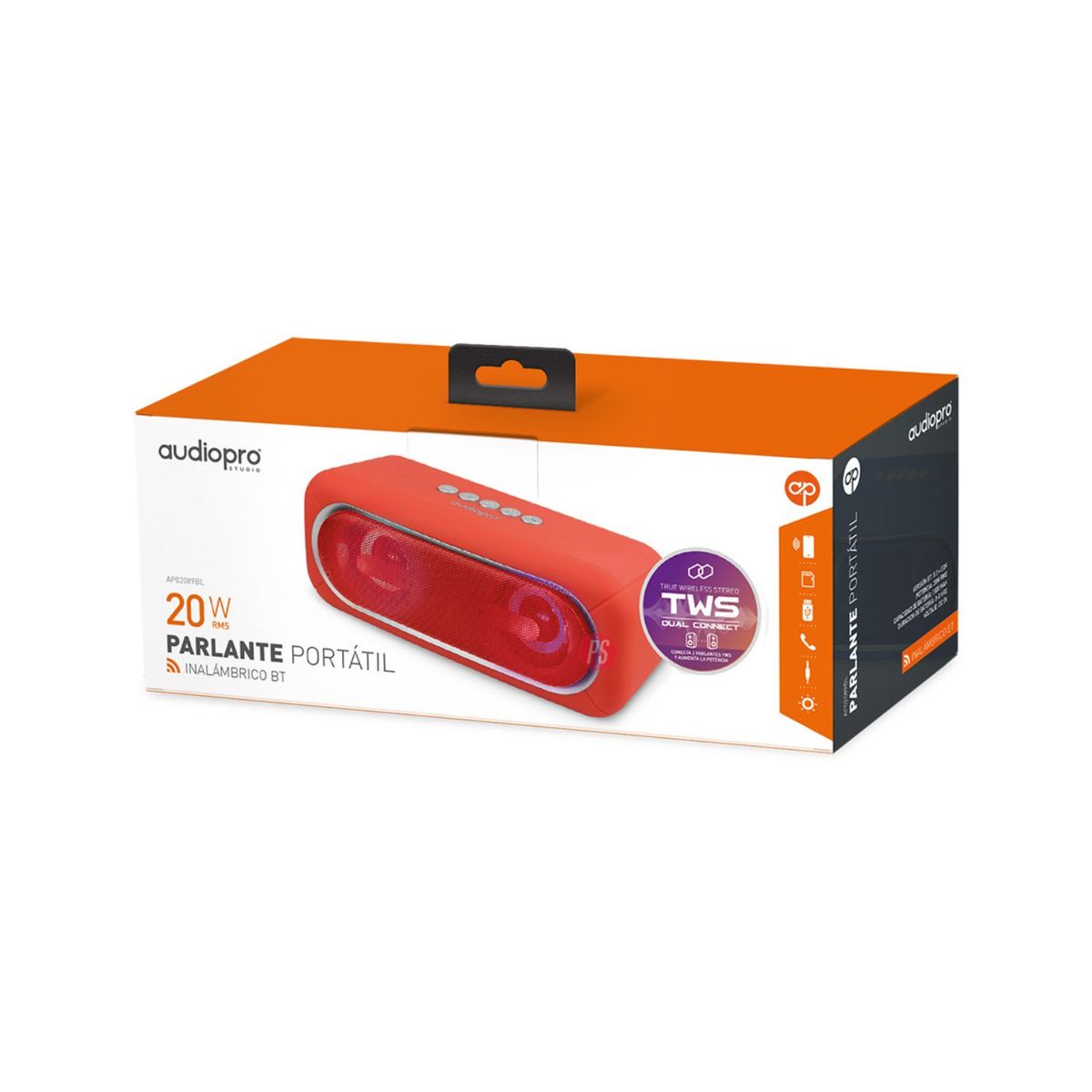 AUDIO PRO - Parlante Bluetooth Con Iluminación Rgb Colores - Ps