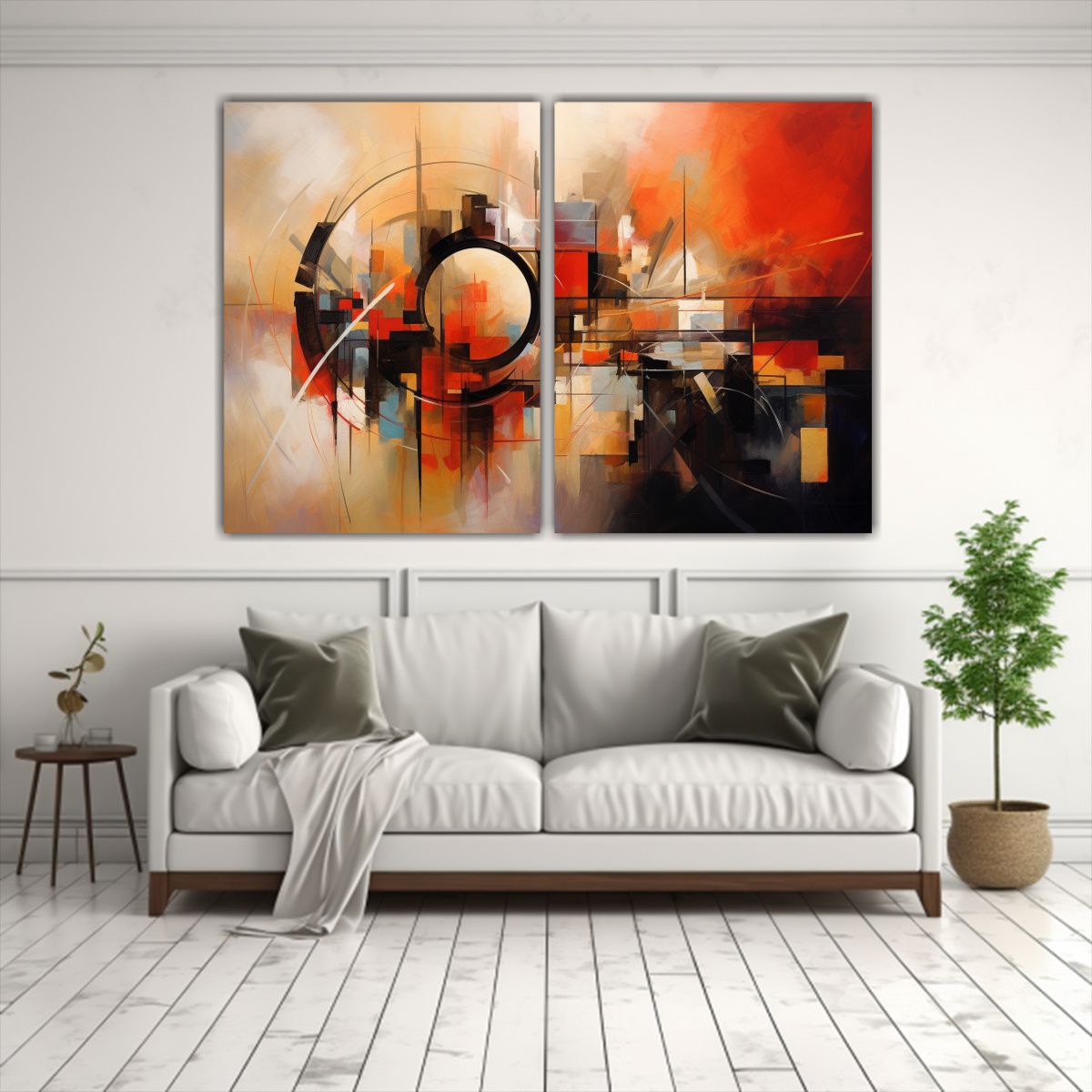 GENERICO - Pinturas Abstractas Fox De Impacto Visual En 80x60 Cm