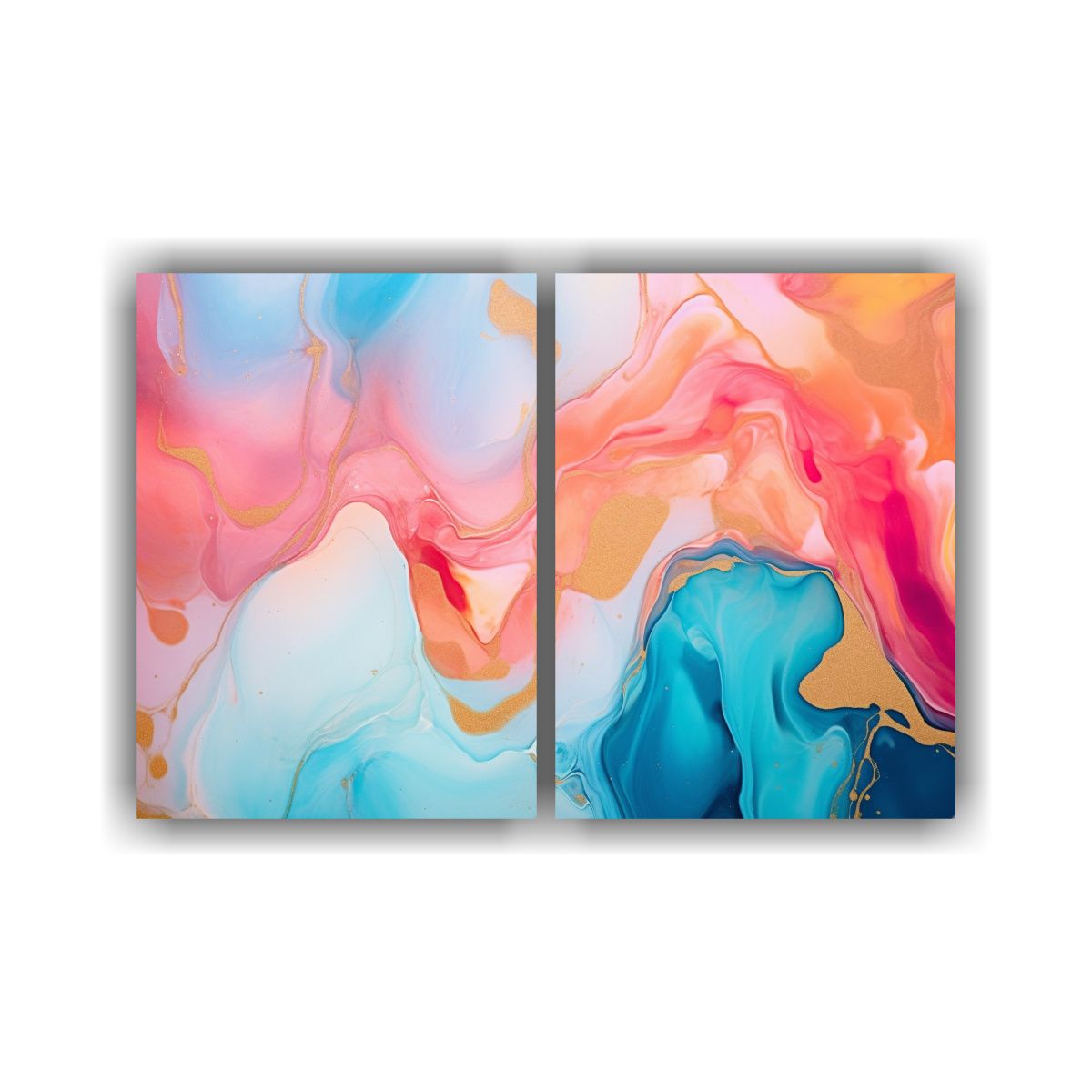 GENERICO - Pinturas Decorativas Alegres Con Cuadroes 80x50 Cm