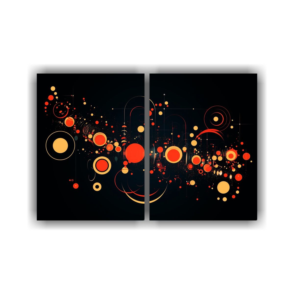 GENERICO - Cuadro Decorativo Lienzo Expresivo Sobre Fondo 80x60 Cm