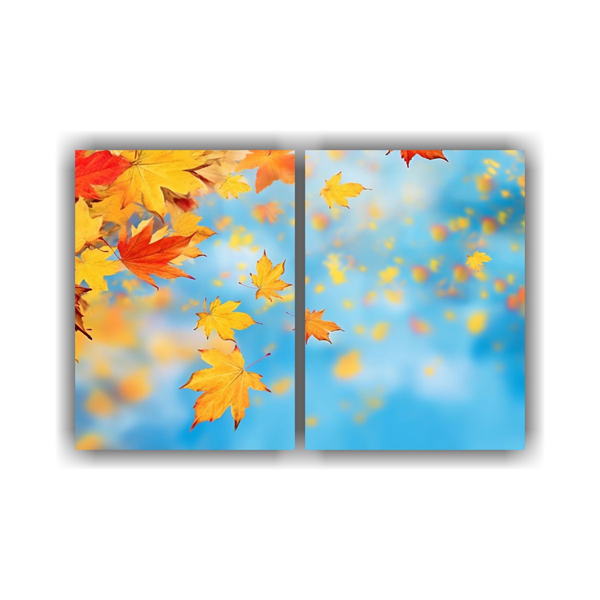 GENERICO - Cuadros En Lienzo Movimiento Figuras Hojas 40x30 Cm