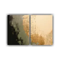 GENERICO - Cuadros Vanguardia Con Hoja De Oro Muy Ligera Y 40x30 Cm